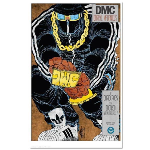 "The Legend On The Mic" is a Numbered Chromatic Pigment Ink Limited Edition, Hand Signed by Darryl "