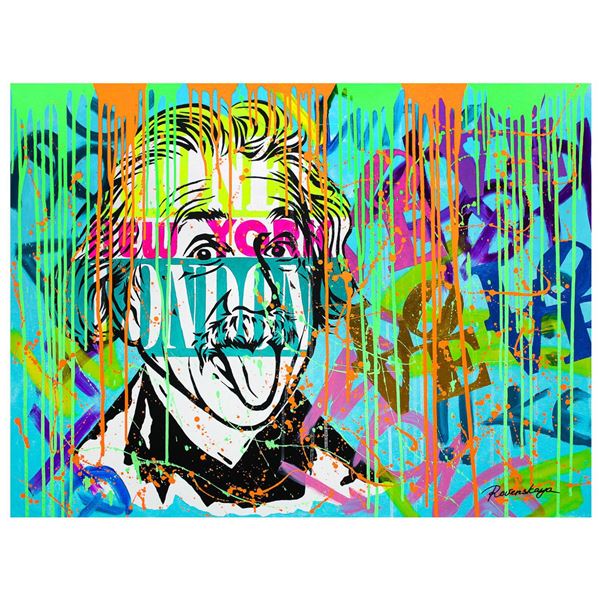 Nastya Rovenskaya- Original Oil on Canvas "New York Love"