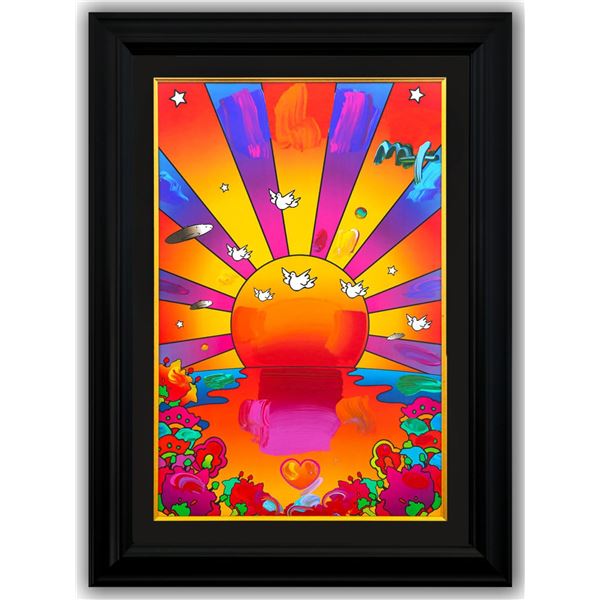 Peter Max- Original Mixed Media "Sunrise"