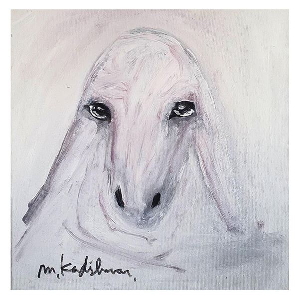 Menashe Kadishman- Original Acrylic on Canvas "Untitled"