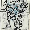 Image 2 : Marc Chagall (1887-1985), "The Black and Blue Bouquet" Framed Lithograph on Paper, with Letter of Au