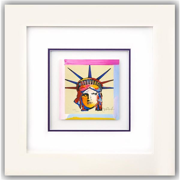 Peter Max- Original Lithograph "LIBERTY HEAD (Mini)"