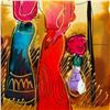 Image 2 : Moshe Leider, Framed Original Mixed Media Watercolor Painting, Hand Signed with Letter of Authentici
