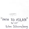 Image 3 : William Schimmel, "Path to Aslan" Original Acrylic Painting on Canvas, Hand Signed with Letter of Au