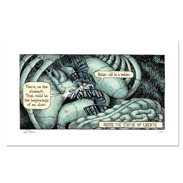Bizarro, "Inside Liberty" Numbered Limited Edition Hand Signed by creator Dan Piraro; Letter of Auth