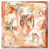 Image 1 : Marta Wiley, Original Mixed Media Painting on Board, Hand Signed and Thumbprinted with Letter of Aut