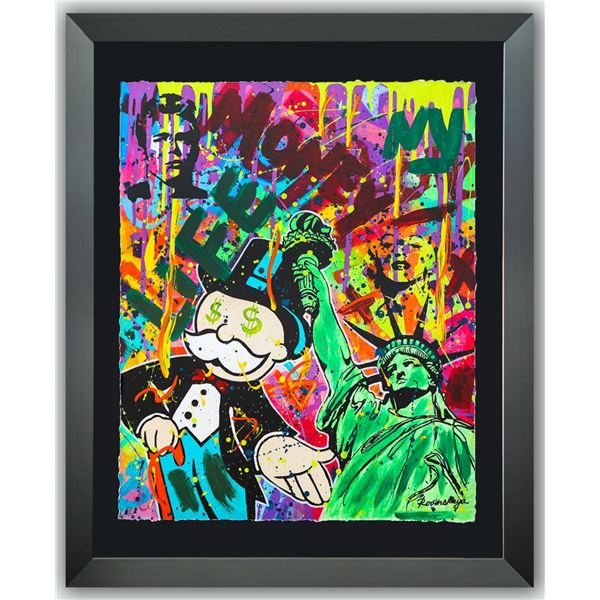 Nastya Rovenskaya- Original Mixed Media on Paper "Liberty"