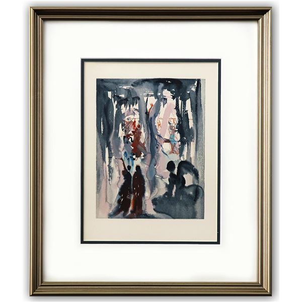 Salvador Dali- Original Color Woodcut on B.F.K. Rives Paper