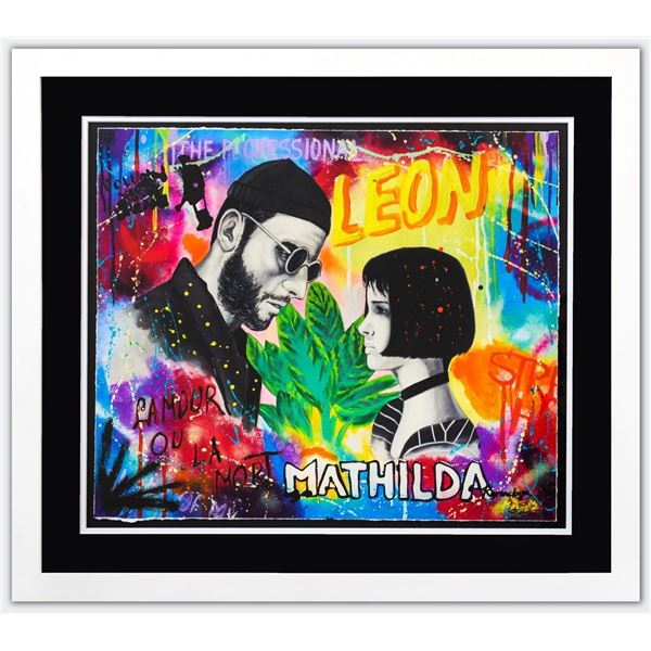 Nastya Rovenskaya- Original Mixed Media on Paper "Leon"