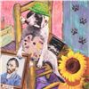 Image 2 : Nelson De La Nuez, "Vincent Van Dog" Framed Limited Edition Artist Proof, Numbered and Hand Signed w