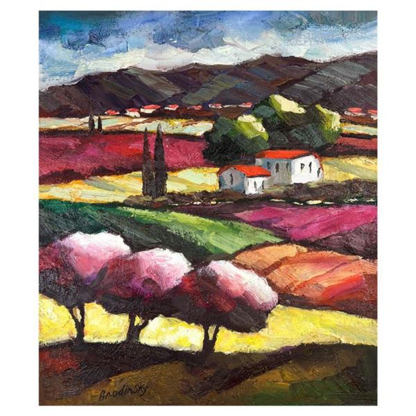 Slava Brodinsky Hand Signed Original Painting on Canvas with Letter of Authenticity.