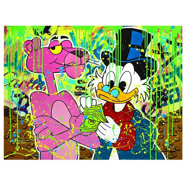 Nastya Rovenskaya- Original Oil on Canvas "Partners in Crime"