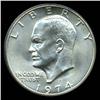 Image 1 : 1974S Eisenhower Silver Dollar Graded MS67 Uncirculated (COI-4077)