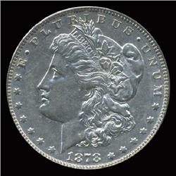 1878 Morgan Dollar High Grade RARE 7 over 8 Tail Feathers (COI-4098)