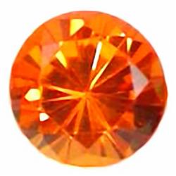 .5ct RARE Orange Sapphire VVS RETAIL $1050 (GEM-4624A)