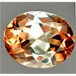 3.1ct RARE  Graceful Oval Peach Honey Imperial Topaz Untreated VVS RETAIL $3250 (GEM-4667B)