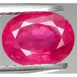 2.12ct RARE Top AAA Mozambique Pink Red Ruby VS Oval Cut  RETAIL $2100 (GEM-7283)