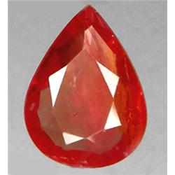 1.01ct RARE Pear Cut Red Orange Padparascha Sapphire VS RETAIL $1050 (GEM-7305)
