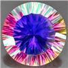 Image 1 : 12.06ct Round Concave Cut Moon Glow Mystic Quartz RETAIL $850 (GEM-7355)
