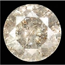 0.24ct RARE Round Cut Unheated White Diamond RETAIL $1550 (GEM-7590)