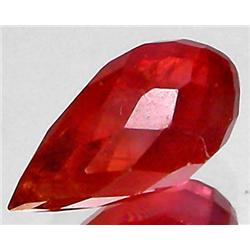 2.14ct RARE Briolette Cut Orange Red Padparascha Sapphire VS RETAIL $1950 (GEM-7606)