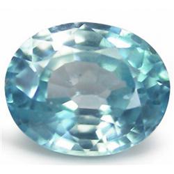 1.61ct RARE Fireflash  Sea Foam Blue Zircon Natural VS RETAIL $1500 (GEM-7720)