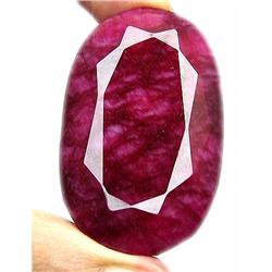 125ct Top Grade Finnest African Red Ruby Gemstone Huge RETAIL $7500 (GEM-7753)