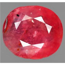 7.22ct RARE Oval Cut Pinkish Red Ruby Madascar VS/SI RETAIL $4900 (GEM-7900)