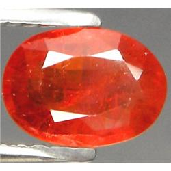 1.24ct RARE Oval Cut Orange Red Padparascha Sapphire Nigeria VS RETAIL $1350 (GEM-7924)
