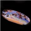 Image 1 : 148.18ct RARE Fantastic Colormix Crystal Boulder Opal RARE $8750 (GEM-8045A)