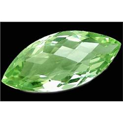 13.65ct RARE Fabulous Pear Checkerboard  Green Amethyst VVS RARE $1875 (GEM-8080A)