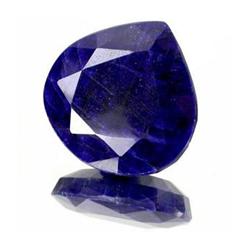 25.04ct. Rich Royal Blue African Sapphire Pear Cut RETAIL $1750 (GMR-0059)