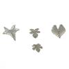 Handmade Silver Hilltribe Leaf Pendants IVST (JEW-082)