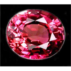 1.08ct RARE  Glistening 7X6mm Top Padparadsha PINK Tourmaline AAA  FLAWLESS RETAIL $1150 (GEM-8116A)