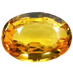 0.99ct RARE Clean Yellow Gold Natural Sapphire Oval VS RETAIL $1400 (GEM-8140)