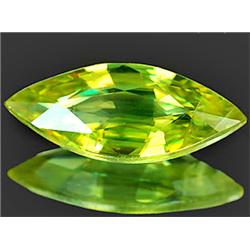 1.03ct RARE Natural Intense Green Titanium Sphene Red Spark VS RETAIL $950 (GEM-8197)