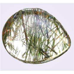 10.39ct RARE Needles Green Natural Rutilated Quartz RETAIL $1150 (GEM-8220)