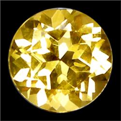 1.25ct RARE Top AAA Round Yellow Beryl Tanzania VVS  RETAIL $900 (GEM-8288)