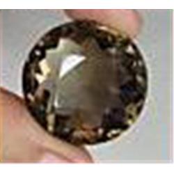 26ct Checker Cut Smoky Quartz Gem RETAIL $850 (GEM-8364)