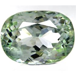 12.84ct RARE Dazzling Natural Mint Green Kunzite Oval VVS RETAIL $6200 (GEM-8371)