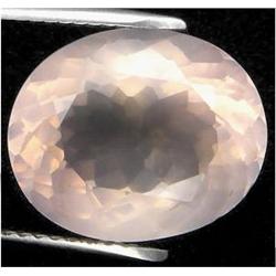 19.98ct RARE Oval Portuguese Cut Top AAA Sweet Pink Quartz VVS RETAIL $1500 (GEM-8402)