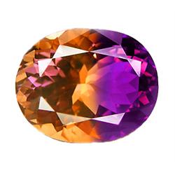 33.83ct RARE  Superb AAA Oval Purple & Yellow Ametrine  FLAWLESS RETAIL $2850 (GEM-8403)