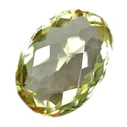 32ct Checkerboard Cut Lemon Citrine Gemstone RETAIL $4500 (GEM-8414)