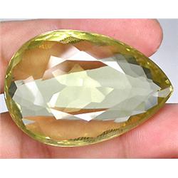 111.17ct RARE Stunning Top Yellow Lemon Real Quartz VVS RETAIL $2150 (GEM-8418)