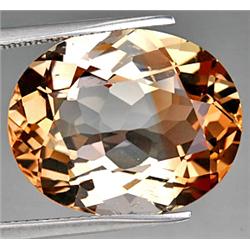 18.55ct RARE Incredible Oval Peach Pink Imperial Topaz  FLAWLESS RETAIL $16000 (GEM-8424)