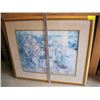 Image 1 : LG. FRAMED PRINT OF FLOWERS & GARDEN