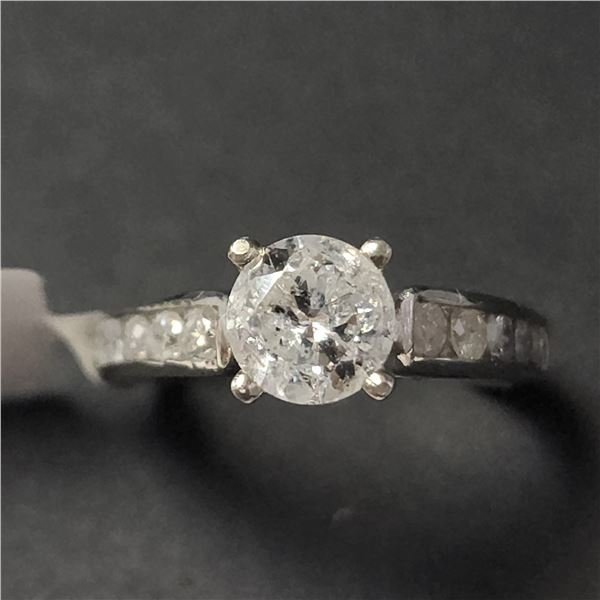 14K  DIAMOND (1.05CT) DIAMOND (0.45CT) RING SIZE 6.5