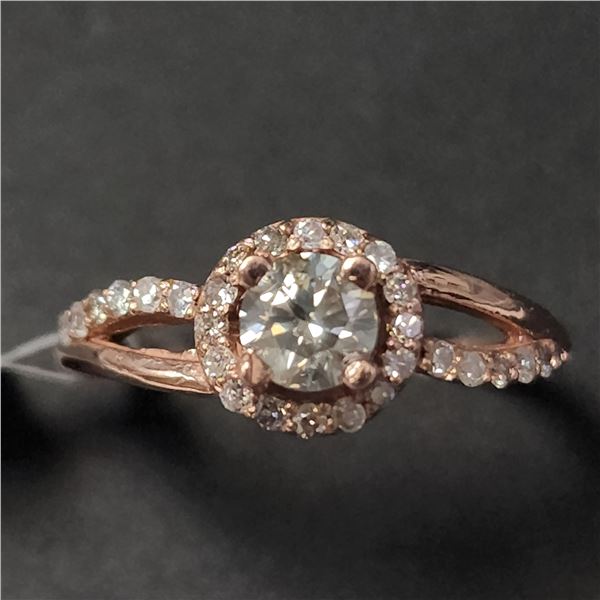 10K  DIAMOND (0.35CT) DIAMOND(0.15CT) RING SIZE 8