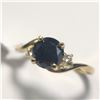 Image 2 : 10K  BLACK DIAMOND(1.6CT) DIAMOND(0.03CT) RING SIZE 6.75