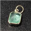 Image 1 : 10K  EMERALD  PENDANT